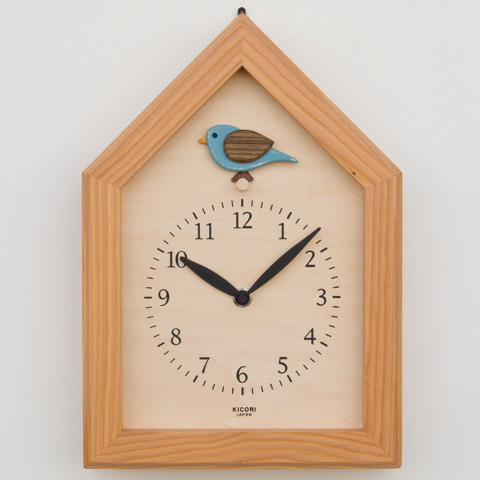 日本野鳥の会 バードショップオンライン Wild Bird 時計 青い鳥の時計