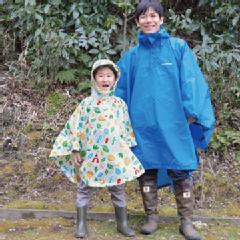 日本野鳥の会 バードショップオンライン Wild Bird アウトドアウェア プリントトレッキングレインポンチョ Kid S 子供用