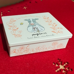 日本野鳥の会 バードショップオンライン Wild Bird 食品 フェアトレードチョコレート イラスト缶 ミルク ビター